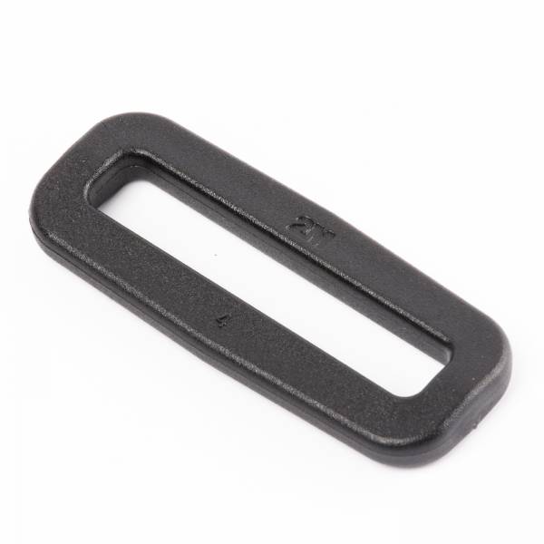 Stabiler Kunststoff-Ovalring / Rechteckring "OS" aus Nylon für 40mm Gurtband