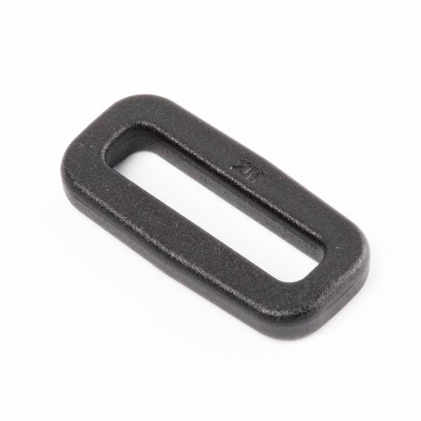 Stabiler Kunststoff-Ovalring / Rechteckring "OS" aus Nylon für 25mm Gurtband